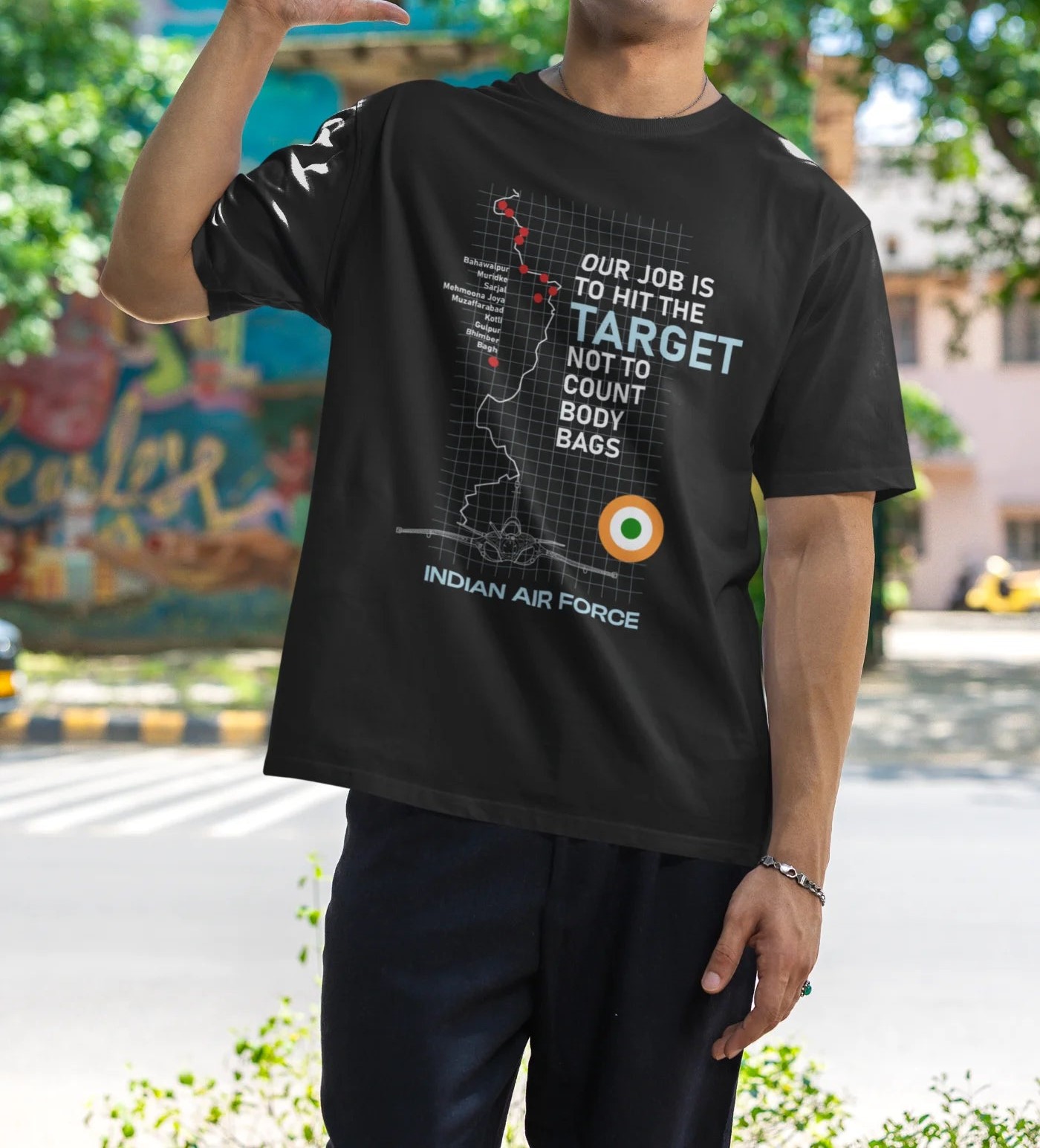 Our job is to hit the target, not to count the body bags Oversized T-Shirt
