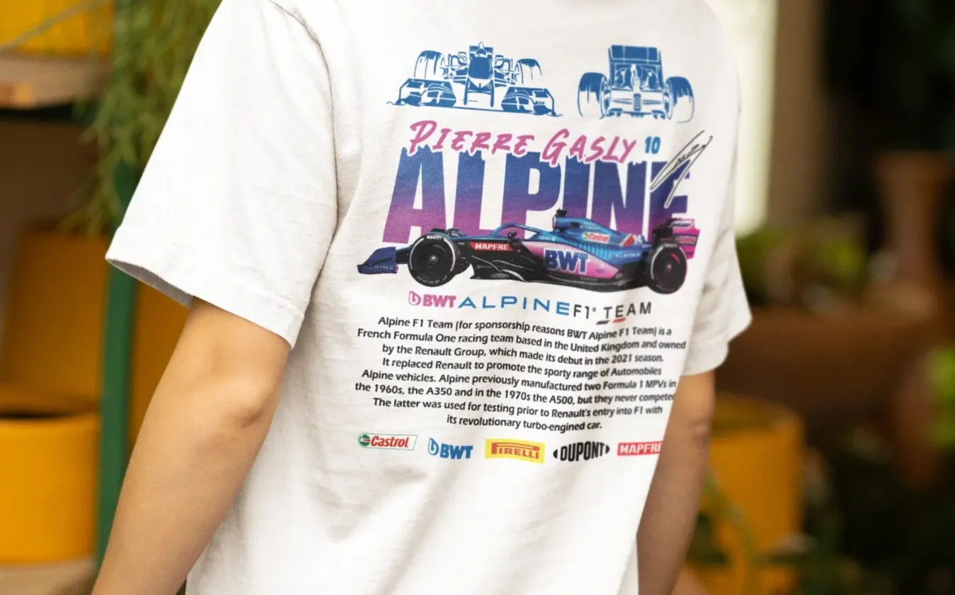 Pierre Gasly Alpine F1 Team Oversized T-Shirt