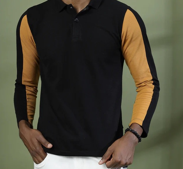 Polo Colorblock Jet Black T-Shirt
