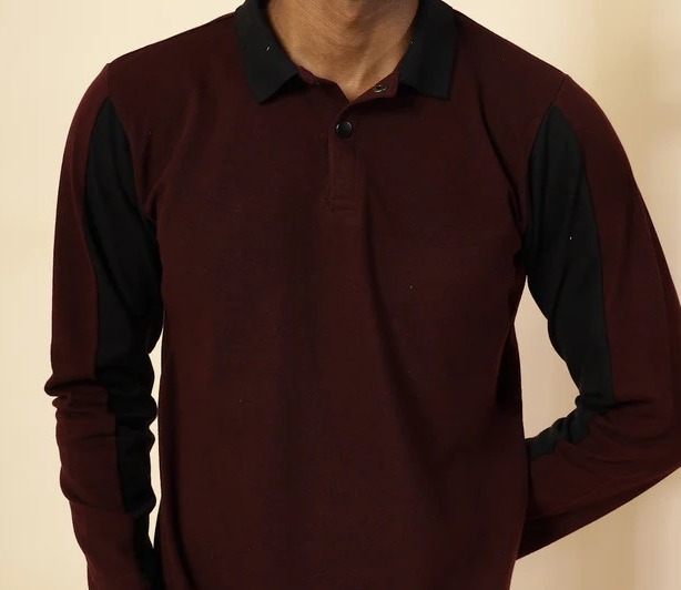 Polo Colorblock Wine T-Shirt