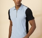 Relaxed Fit Men's Polo Black T-Shirt