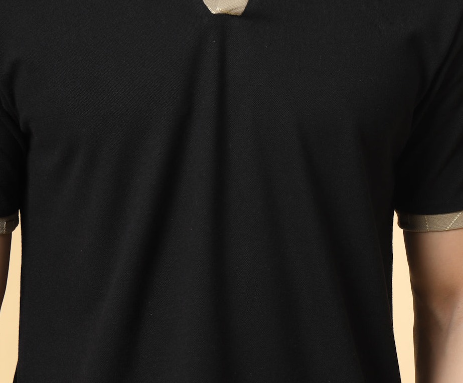Rigo Men's Polo T-shirt With Embroidery Collar