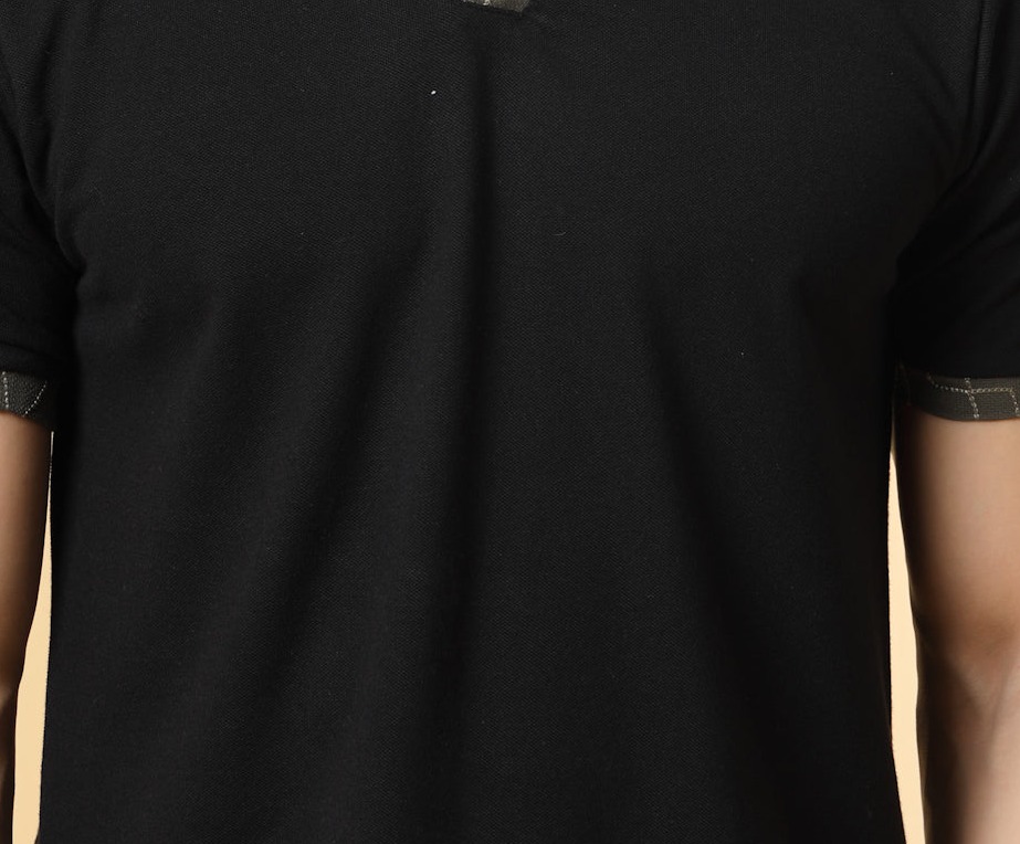Rigo Men's Polo T-shirt With Embroidery Collar