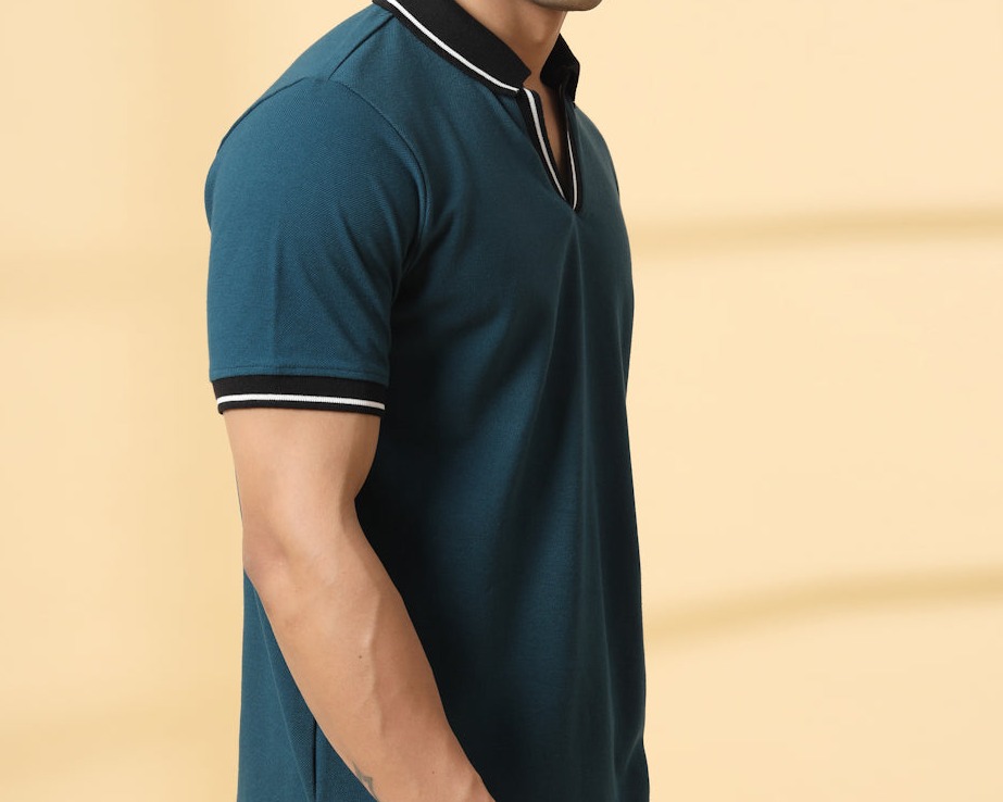 Rigo Men's Solid Urban Classic Polo T-shirt