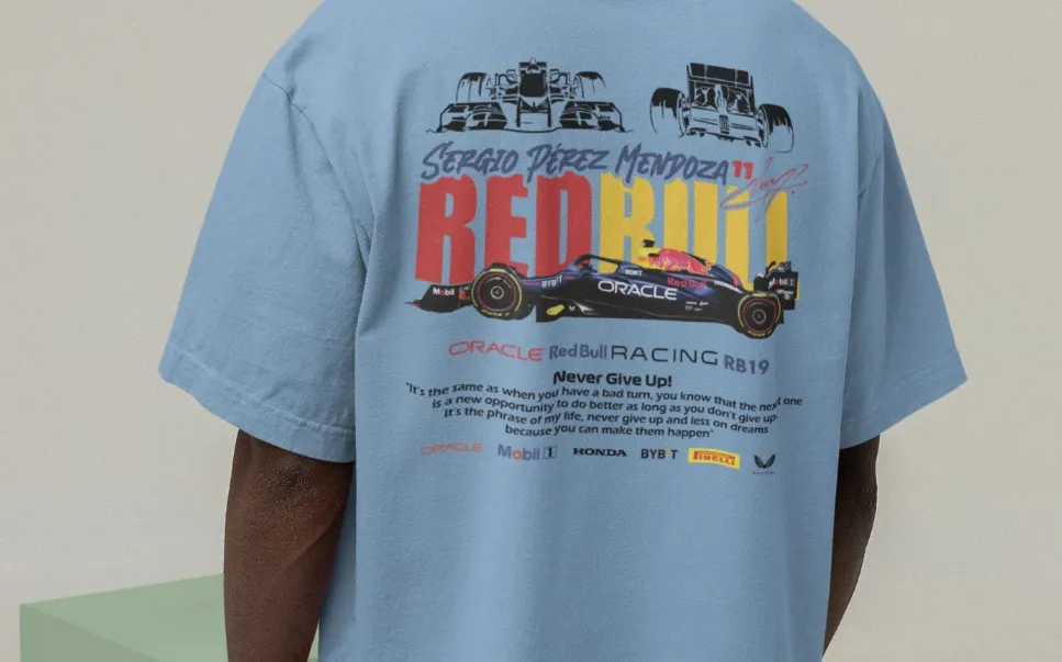 Sergio Perez Red Bull F1 Oversized T-Shirt
