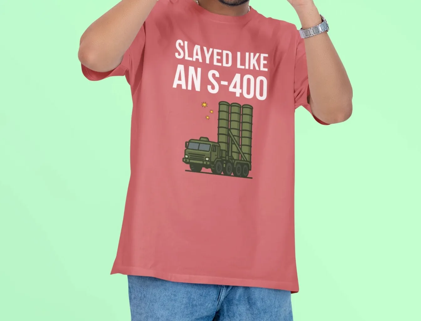 Slayed like an S-400 Oversized T-Shirt