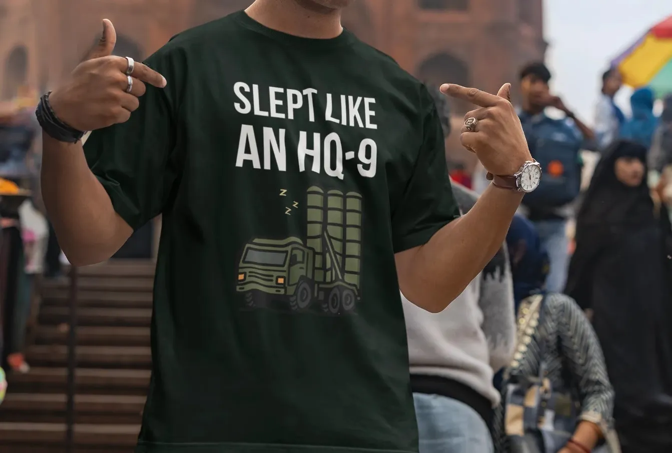 Slept like an HQ-9 Oversized T-Shirt