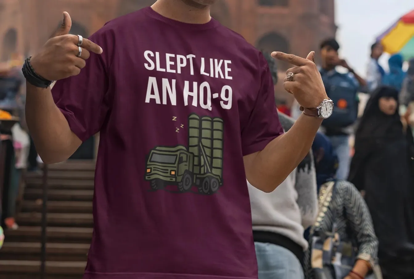 Slept like an HQ-9 Oversized T-Shirt