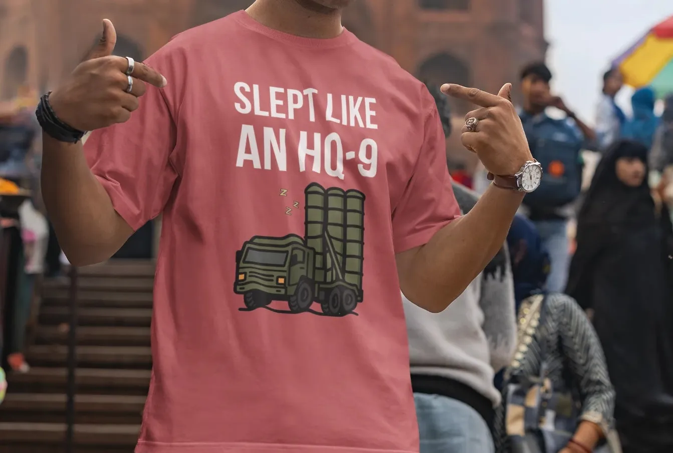 Slept like an HQ-9 Oversized T-Shirt