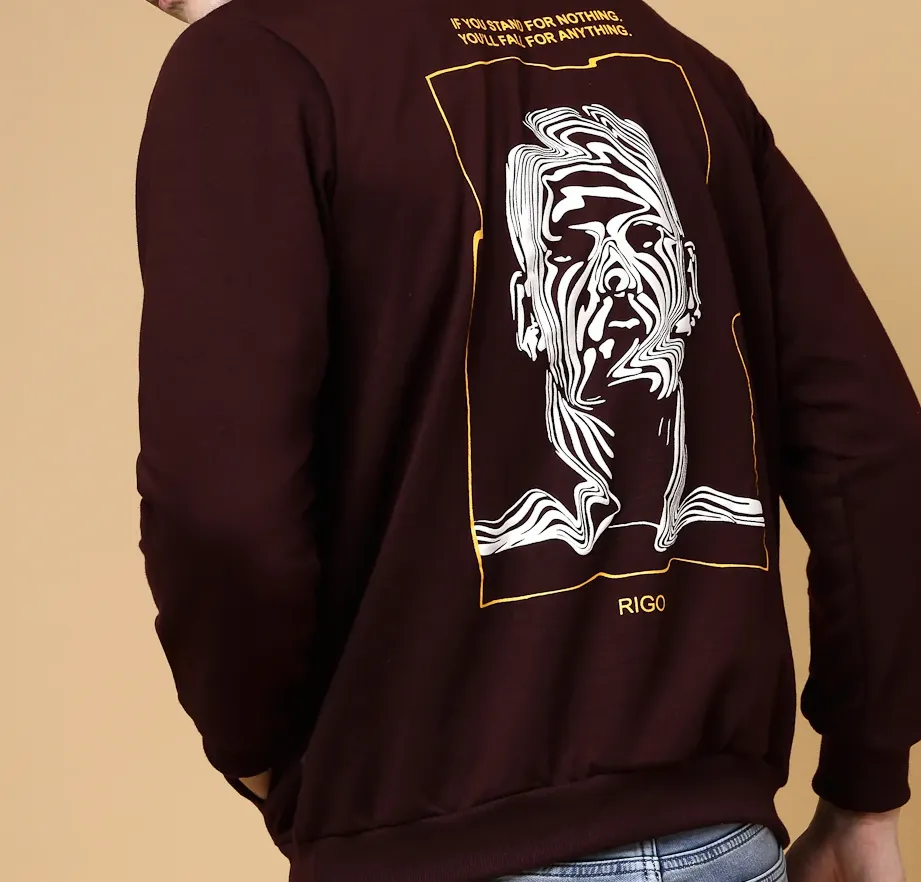 Stand Tall Fleece Wine Sweatshirt