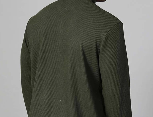 Stylish Oversized High Neck Olive Green T-Shirt
