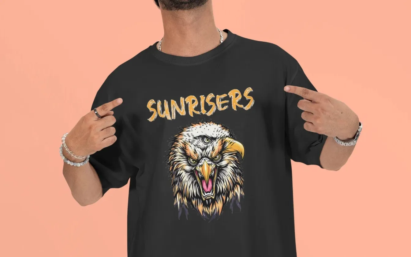 Sunrisers Hyderabad Eagle Oversized T-Shirt
