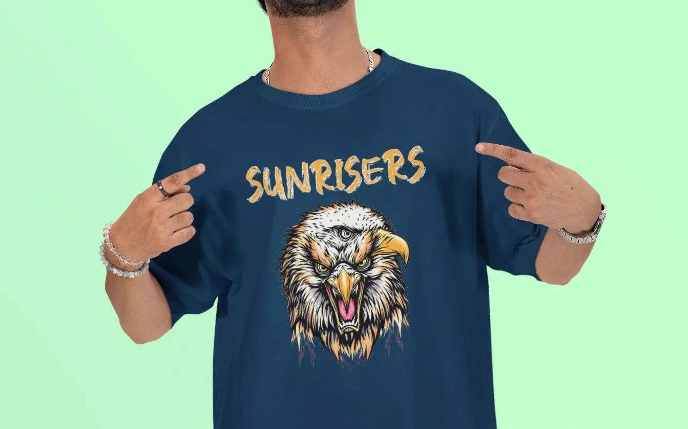 Sunrisers Hyderabad Eagle Oversized T-Shirt
