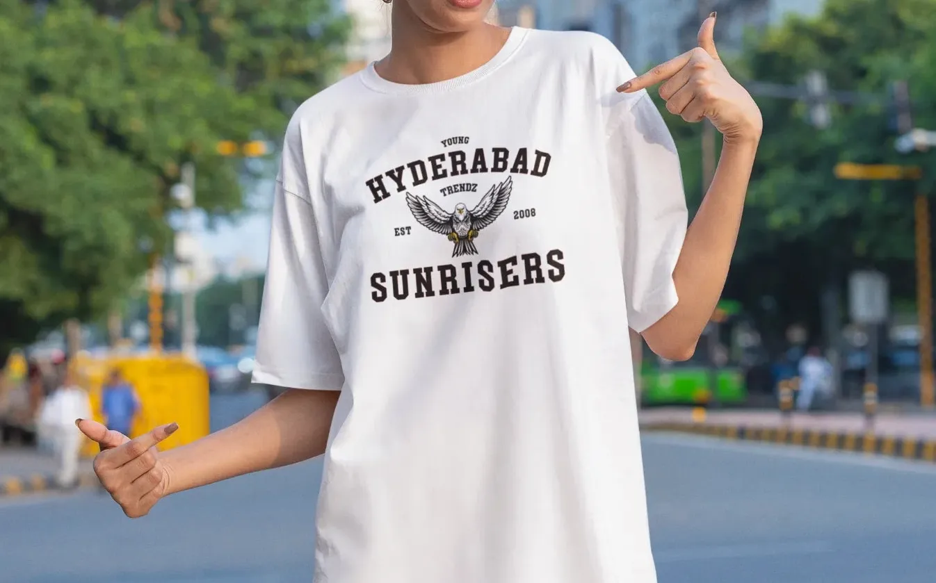 Sunrisers Hyderabad EST 2008 Oversized T-Shirt