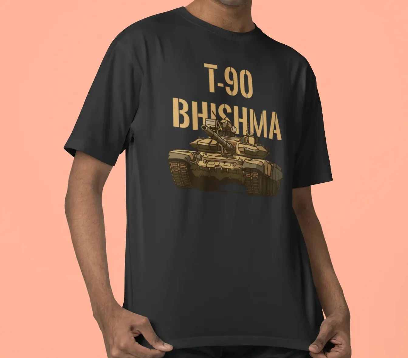 T-90 Bhishma Tank Oversized T-Shirt
