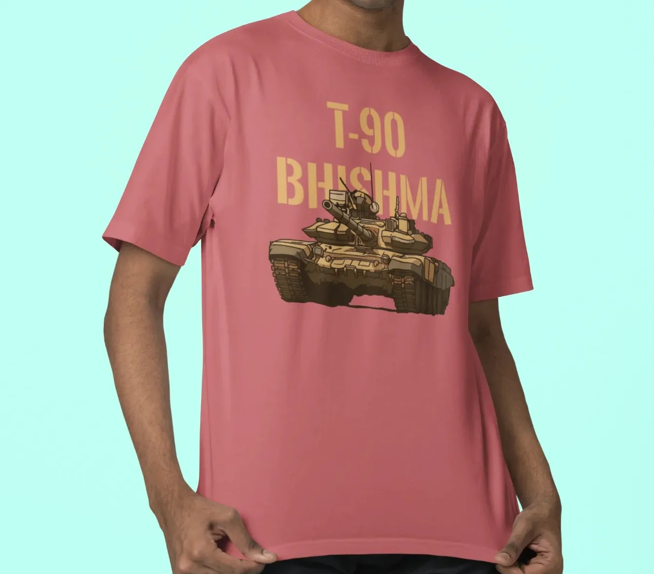 T-90 Bhishma Tank Oversized T-Shirt