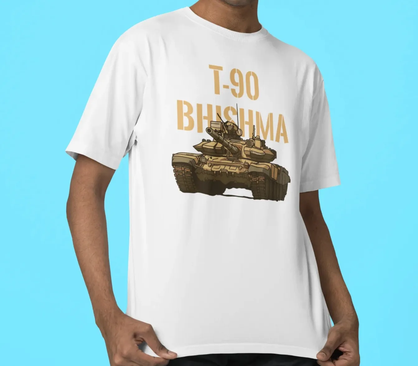 T-90 Bhishma Tank Oversized T-Shirt