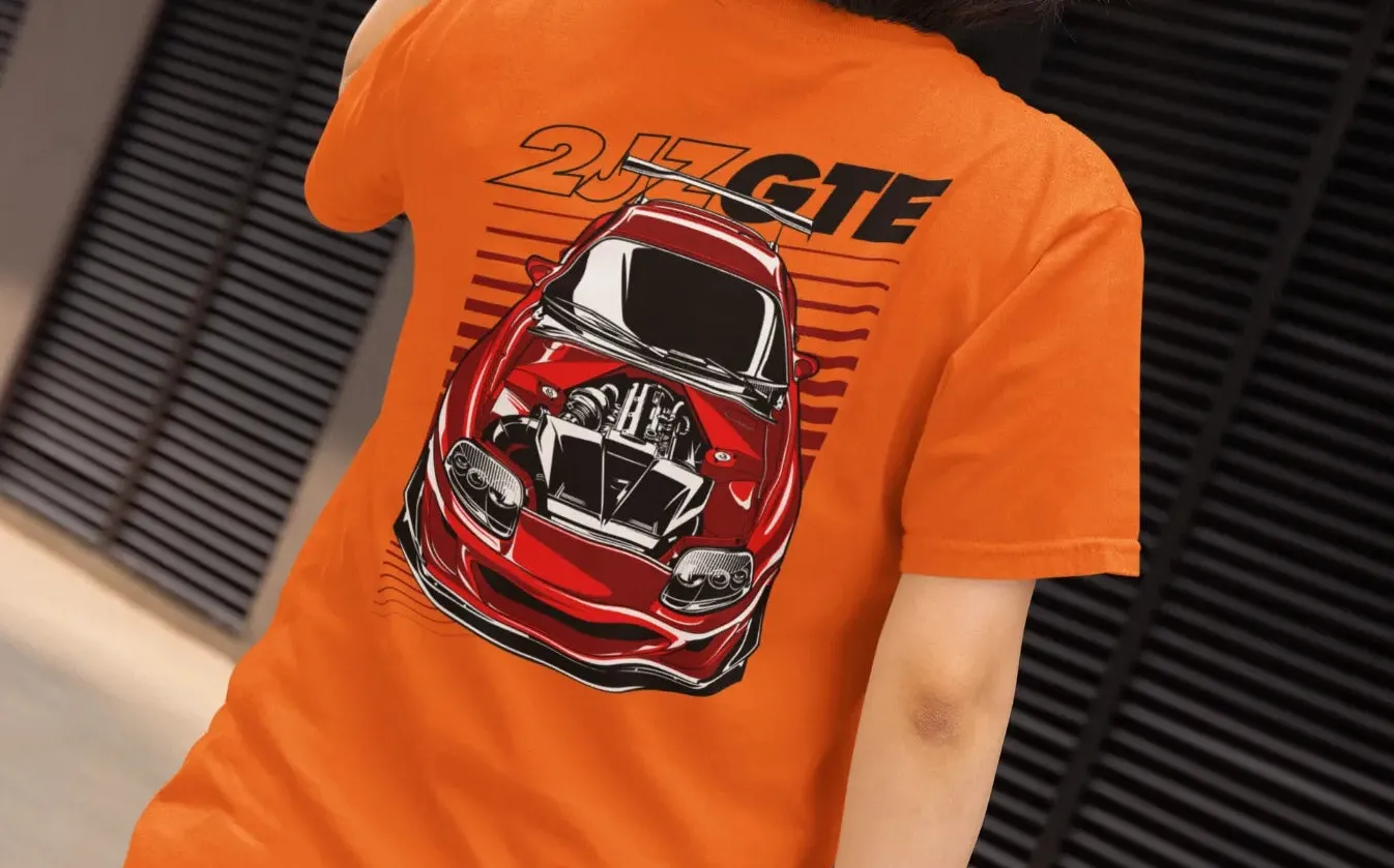 Toyota Supra 2JZ-GTE Engine T-Shirt