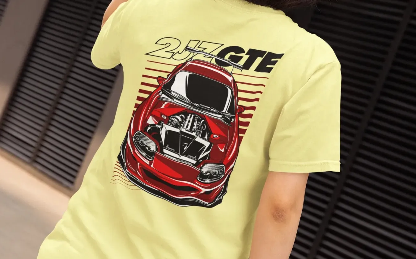 Toyota Supra 2JZ-GTE Engine T-Shirt