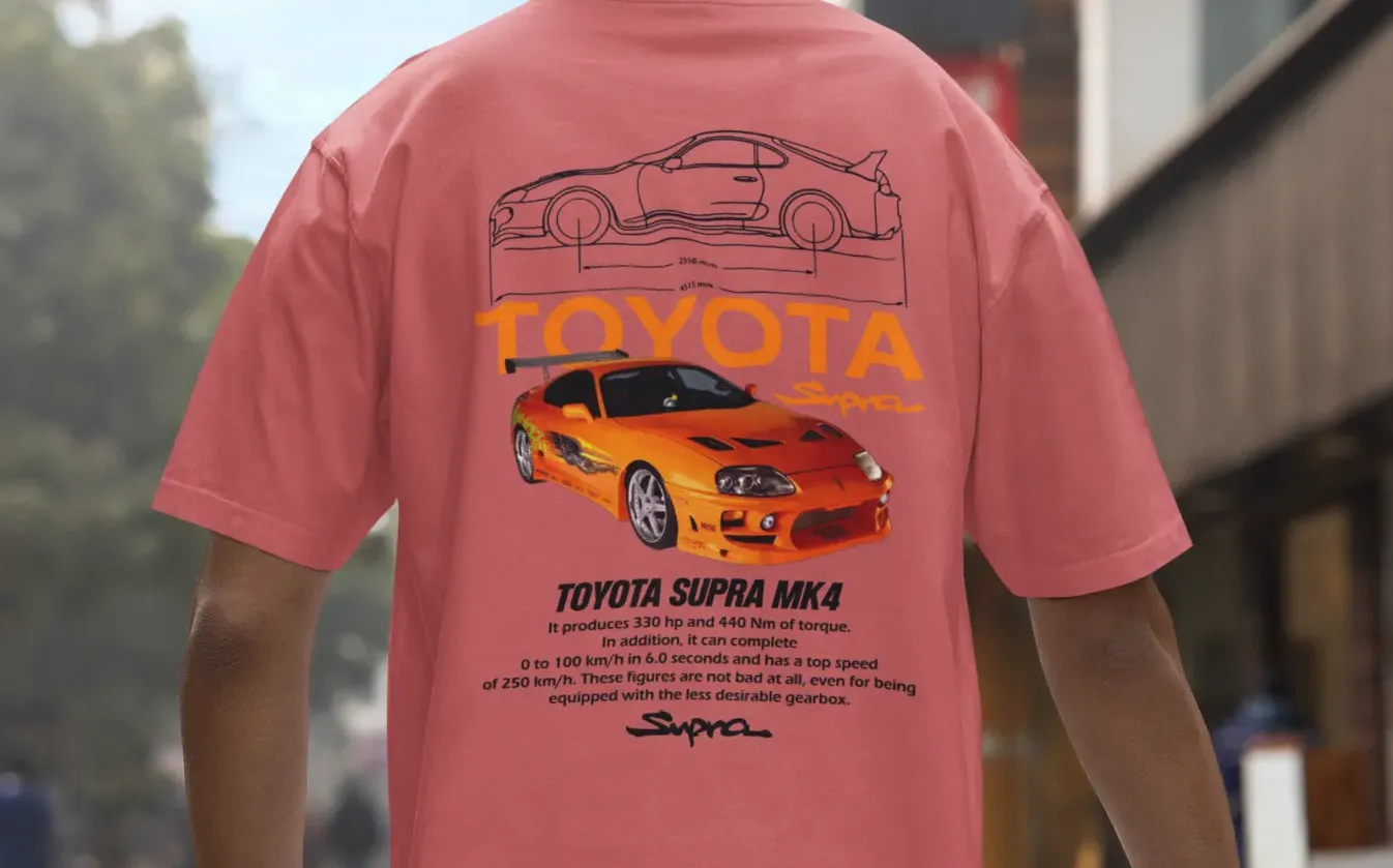 Toyota Supra MK4 Oversized T-Shirt