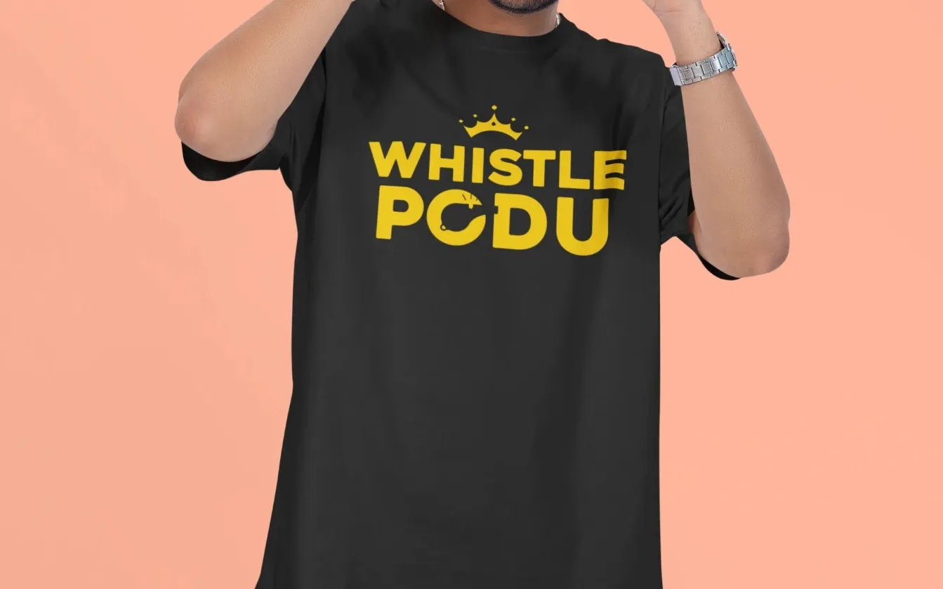 Whistle Podu CSK Oversized T-Shirt
