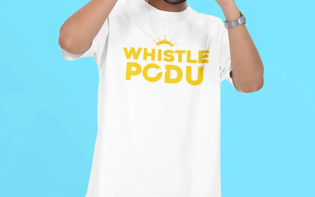 Whistle Podu CSK Oversized T-Shirt