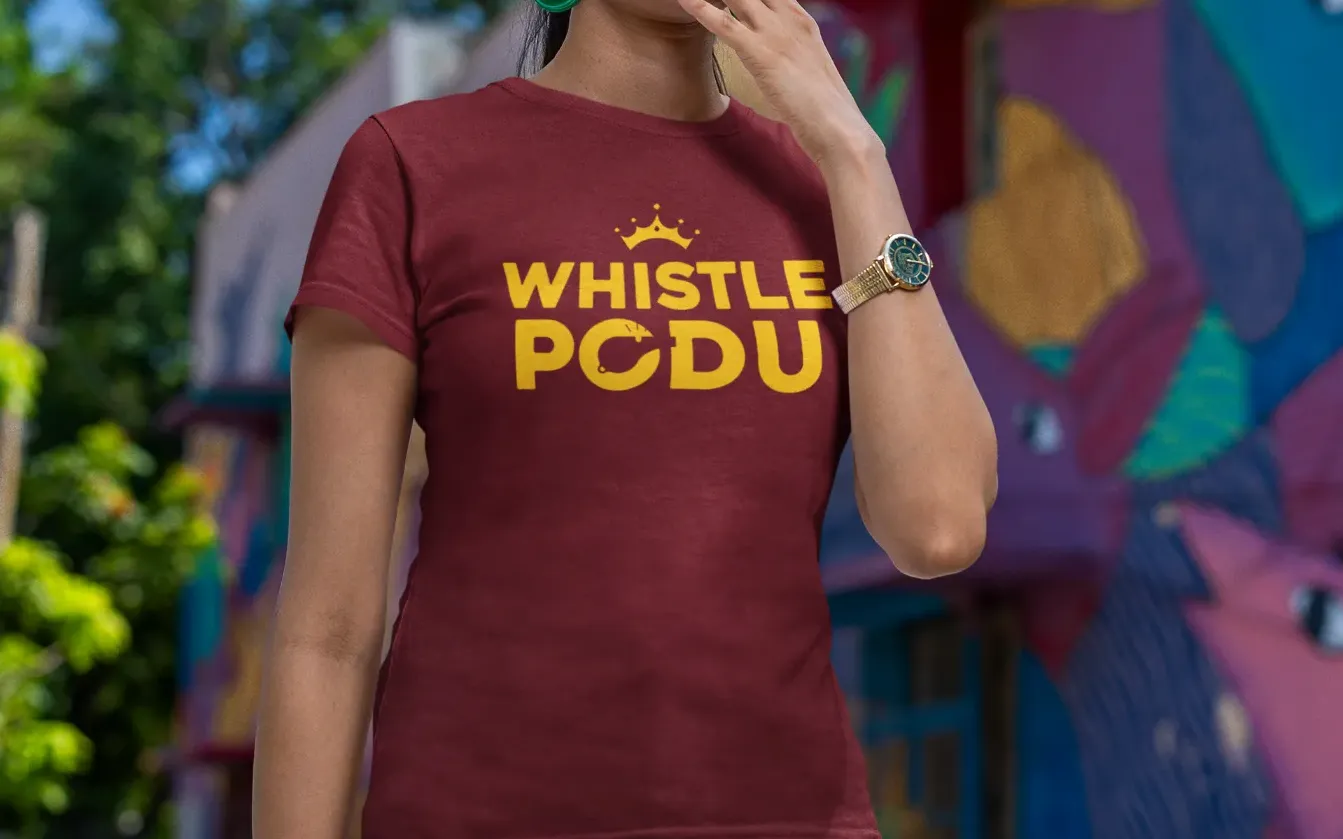 Whistle Podu CSK T-Shirt