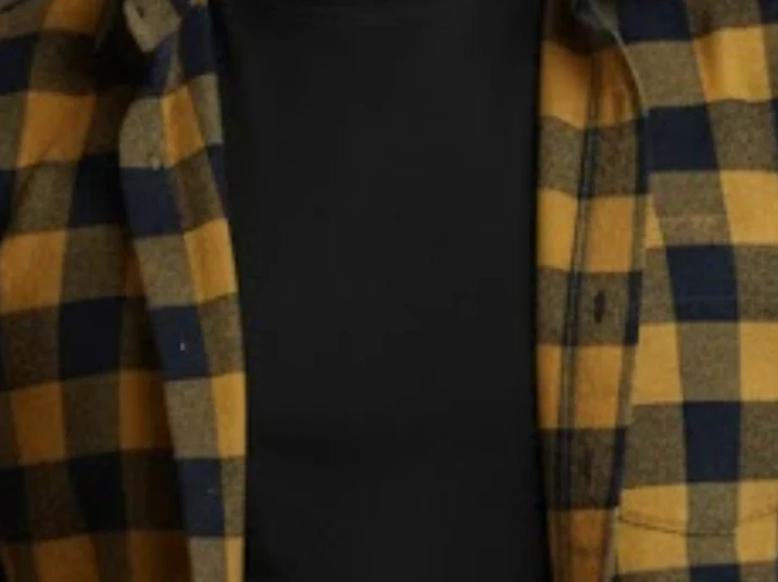 Yellow Check Oversized Flannel Shacket