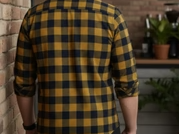 Yellow Check Oversized Flannel Shacket